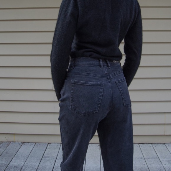 Vintage Gloria Vanderbilt Highrise Jeans Dark Grey - Picture 6 of 6